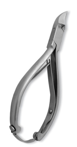Nail Cutter, Double Spring w/lock. Mirror Finish.