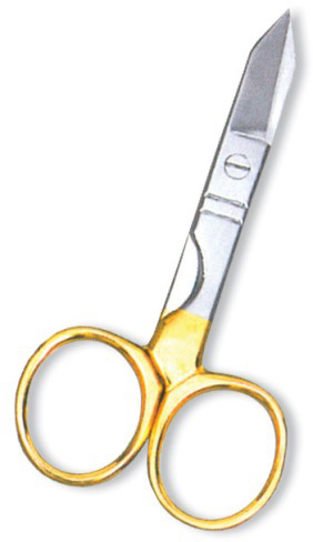 Nail Scissor. Half Gold.