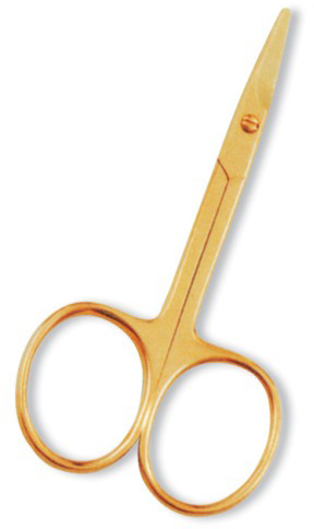 Nail Scissor. Full Gold.